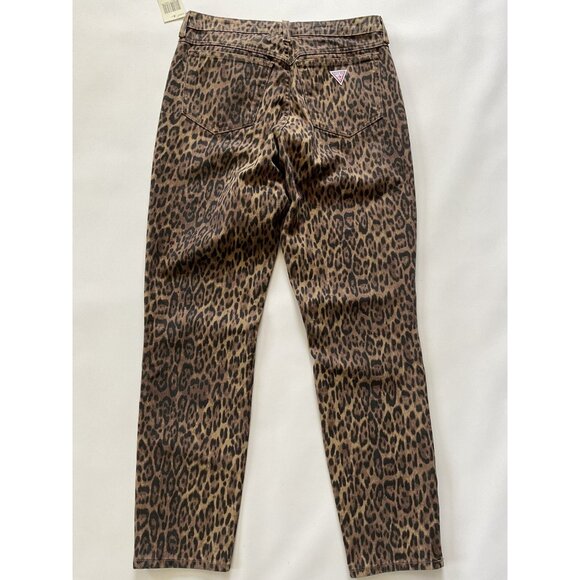 Guess Women’s Originals Leopard Print Button Fly Skinny Jeans High Rise Size 27 - Picture 9 of 12